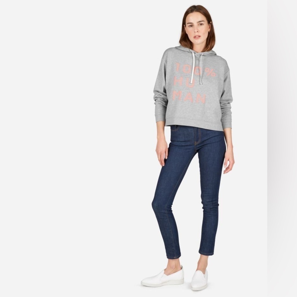 Everlane 100% Human Cropped Hoodie (Small)